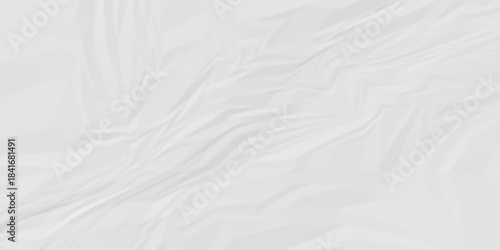 abstract white and gray parchment wrapping crumpled paper texture. creased page wrinkle retro rough distressed damage paper texture background.