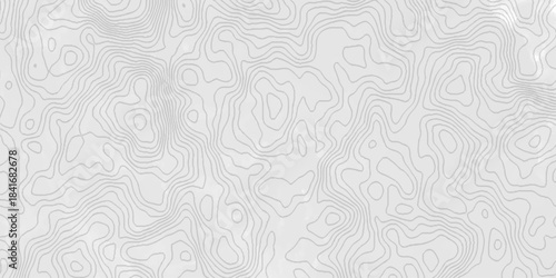 White topography topology vector white background fresh contour map texture. white seamless pattern Abstract background with a wave Topography and geography map grid abstract backdrop.