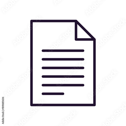 Document paper and company policy document, organizing, contract, data archive, business paper concept on background flat vector illustration.