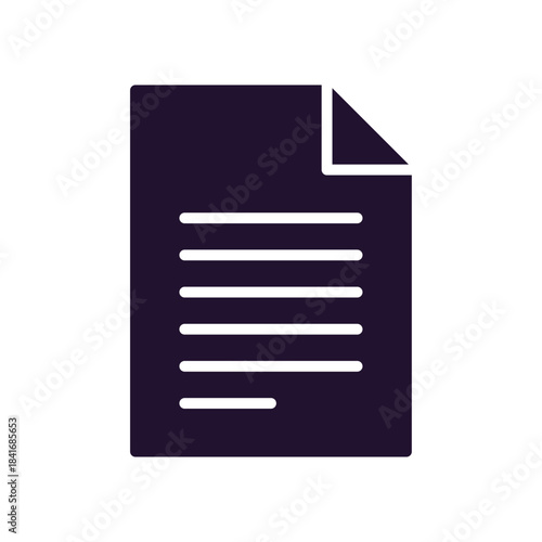 Document paper and company policy document, organizing, contract, data archive, business paper concept on background flat vector illustration.