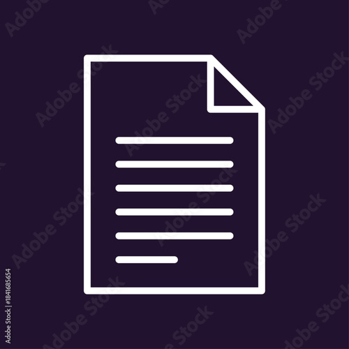 Document paper and company policy document, organizing, contract, data archive, business paper concept on background flat vector illustration.