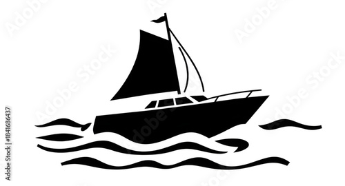 sailing boat icon, sailboat sea icon, yacht ocean icon, boat on water vector, sailing ship icon, sailboat illustration, nautical boat icon, sea travel icon, marine boat symbol, sailboat outline icon, 