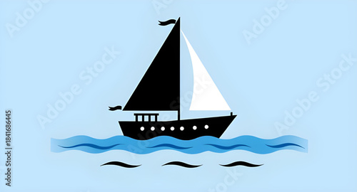 sailing boat icon, sailboat sea icon, yacht ocean icon, boat on water vector, sailing ship icon, sailboat illustration, nautical boat icon, sea travel icon, marine boat symbol, sailboat outline icon, 
