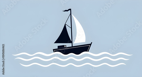 sailing boat icon, sailboat sea icon, yacht ocean icon, boat on water vector, sailing ship icon, sailboat illustration, nautical boat icon, sea travel icon, marine boat symbol, sailboat outline icon, 