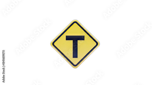 T-Intersection Road Sign Isolated on White Background Free Download T-Intersection Road Sign Isolated on White Background - GFXLoad