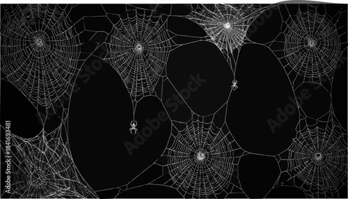 Creative Spider Web Patterns for Halloween: Elegant and Spooky Web Designs with Hanging Spiders