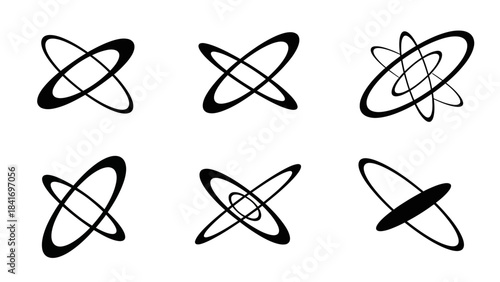 Jewelry collection elegant line art icons for design and advertising