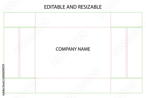 Professional Editable Die Line Vector for Custom Product Packaging Design