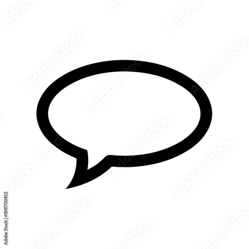 Speaking Icon: A simple, elegant speech bubble icon.
