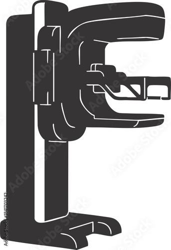 Medical Mammogram Machine Illustration