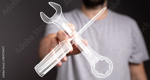 Concept image of repair, ma...