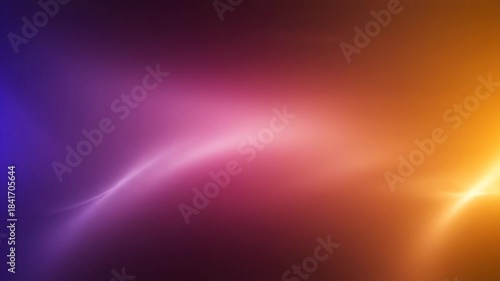 Abstract background with vibrant gradient of purple, pink, and orange light streaks creating a dynamic and modern visual effect
