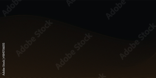 Abstract waves for design. Waves with lines created using the blend tool. Stylish line art background. Vector illustration.