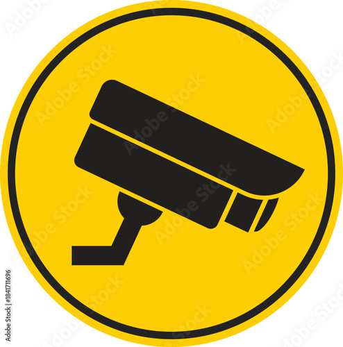 Surveillance Camera Warning Sign Icon