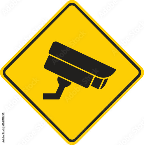 Surveillance Camera Security Warning Sign