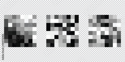 pixelated effect of censorship.  Adult and sensitive content with a blurred pixel effect. Censorship mosaic sign with blurred pixels