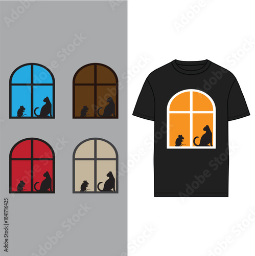 Vector illustration icon of a caged bird in a cartoon house architecture design symbol