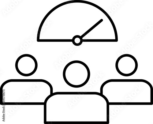 Team performance gauge showing high achievement level