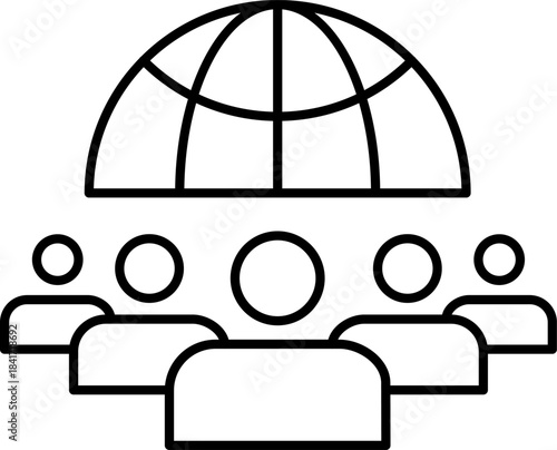 Global team connecting people worldwide for collaboration