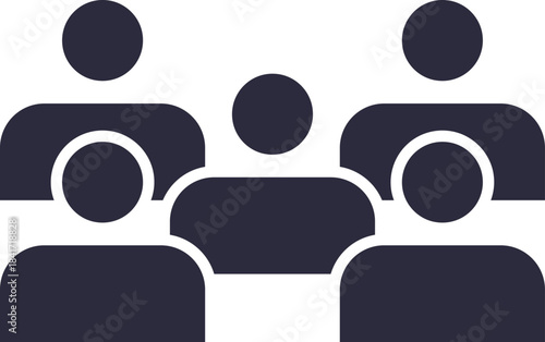 Group of people icon representing social network team