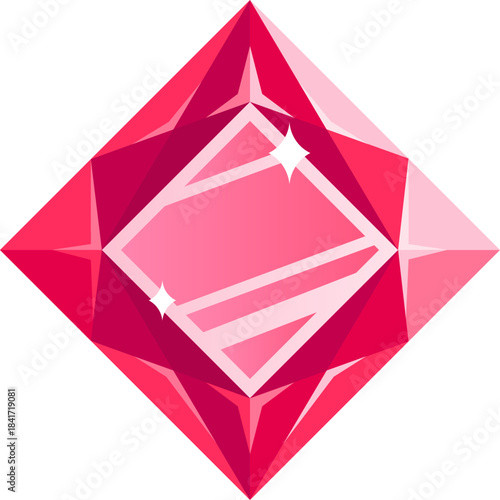Pink faceted gemstone showing luxury and value