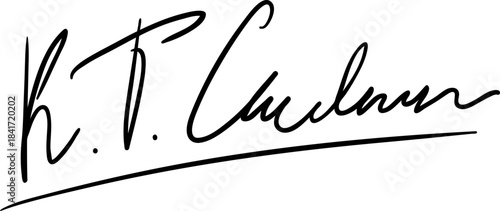 K. T. Cuhman's handwritten signature representing personal identity