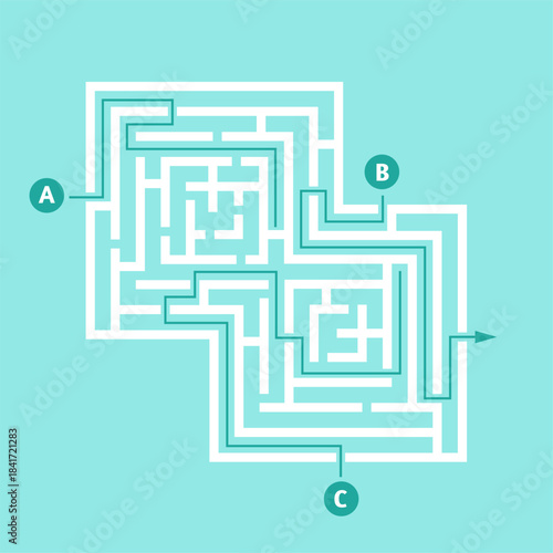 Finding solution navigating complex maze problem solving