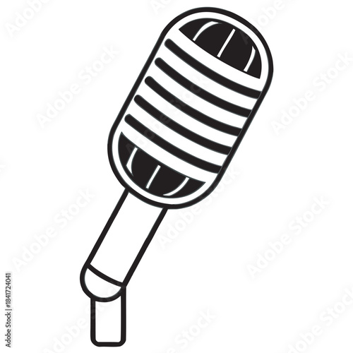 Microphone Vector Icon Illustration