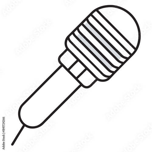 Microphone Vector Icon Illustration