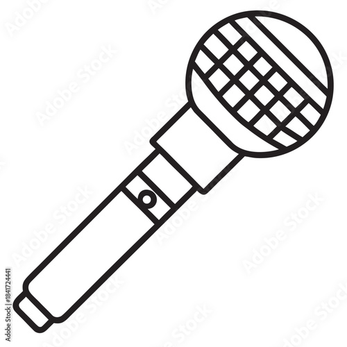 Microphone Vector Icon Illustration