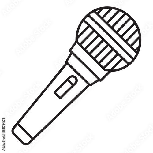 Microphone Vector Icon Illustration