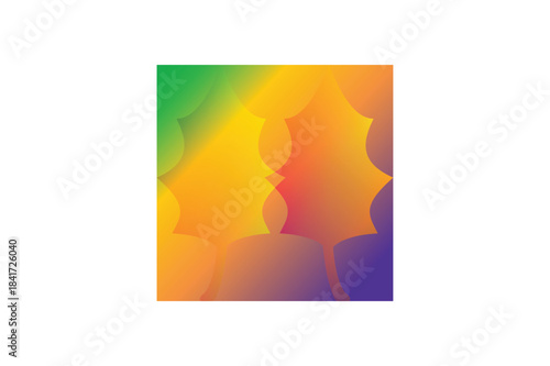 The image features a colorful gradient showcasing a logo. It incorporates vibrant hues, particularly orange, highlighting its graphic design elements.