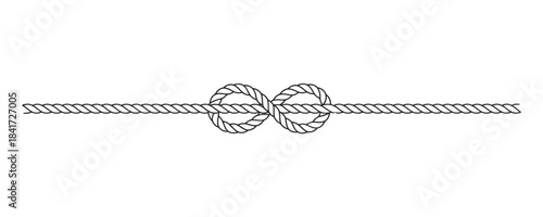 Detailed illustration of a secure knot on a rope