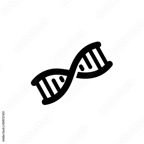 DNA Double Helix: A stylized representation of a DNA double helix, a fundamental building block of life, symbolizes genetics and scientific discovery.