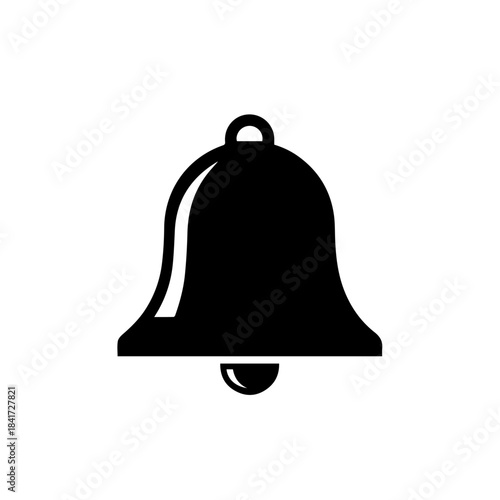 Gold Christmas bell icon for hotel concierge service assistance illustration