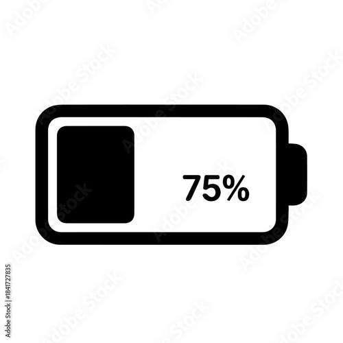 Black electronic mobile phone digital communication screen icon illustration vector
