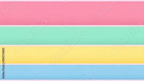 Pastel Color Block Background with Horizontal Stripes and Soft Tones.