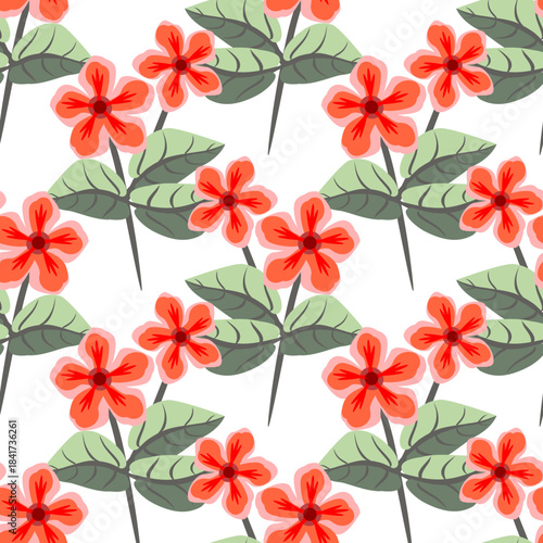 Vector - flower bouquet in color seamless pattern.