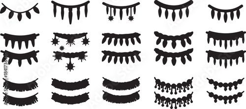Collection of various false eyelash designs