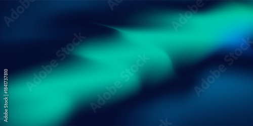 Blue-green gradient studio room  abstract background pattern walls and floor reflect neon lights abstract