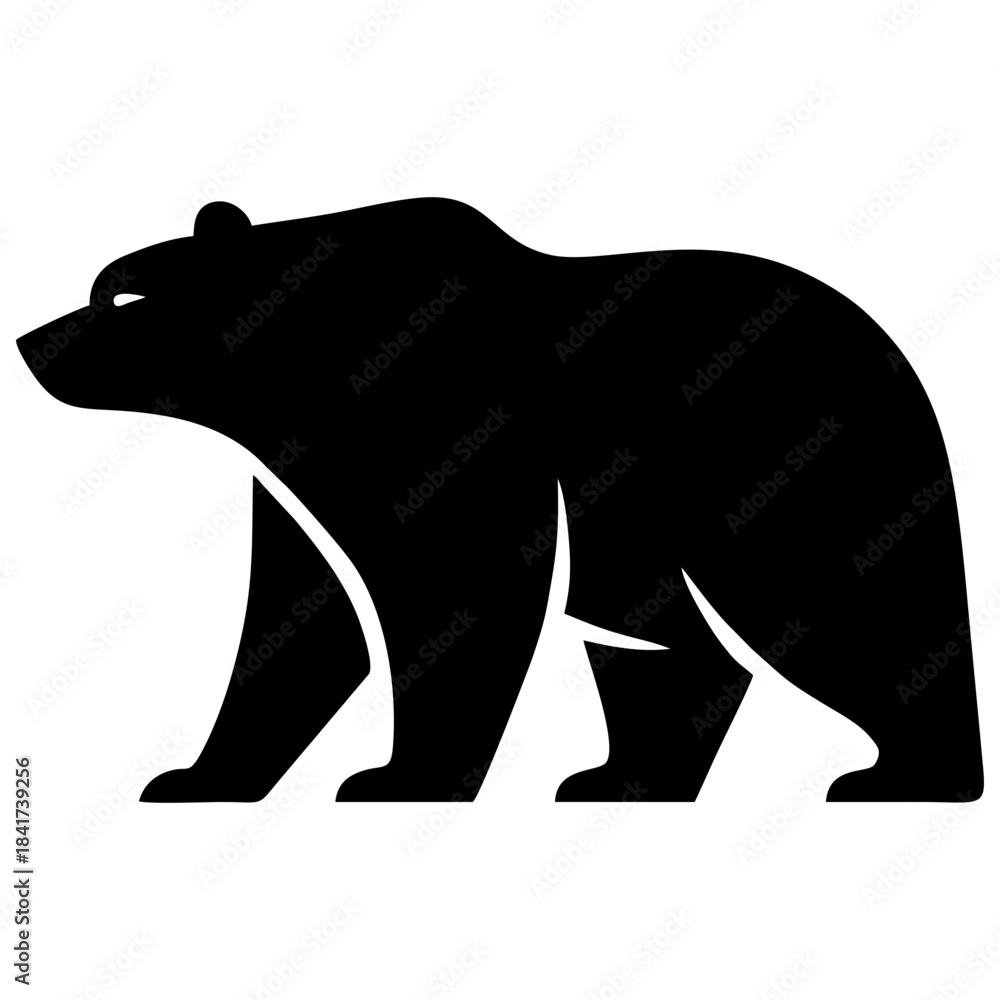 Obraz premium silhouette of bear