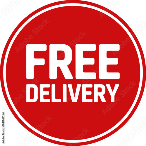 Free Delivery Badge Icon