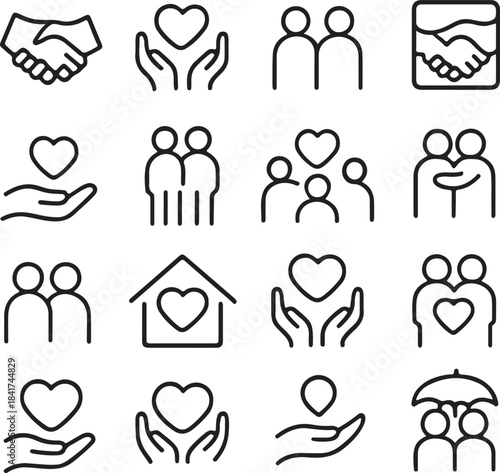 Community & People Support Icons