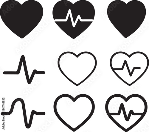 Care, Support, and Love Line Icons