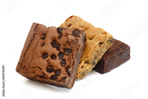 Fresh chocolate chip muffin close up. 