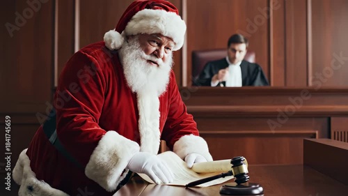 Santa Claus Presents Legal Objection Court Fighting Father Christm VFX