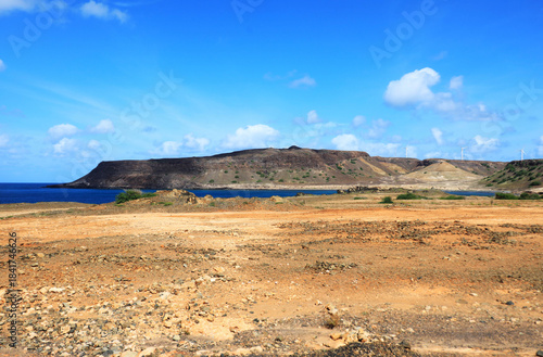 The barren landscape in the north of boa vista, Cape Verde, Africa