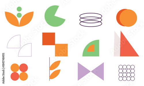 geometric shapes icon, vector illustration.