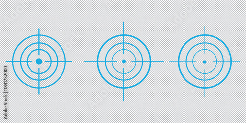 Gun target icon for web and app. vector illustration