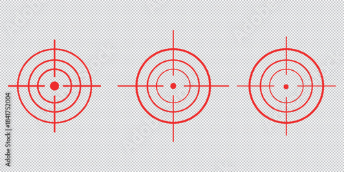 Gun target icon for web and app. vector illustration